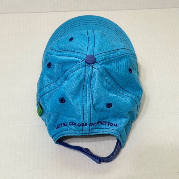 United Colors of Benetton Baseball Cap Hat Aqua Perforated Nylon Sz Medium - Picture 5 of 9